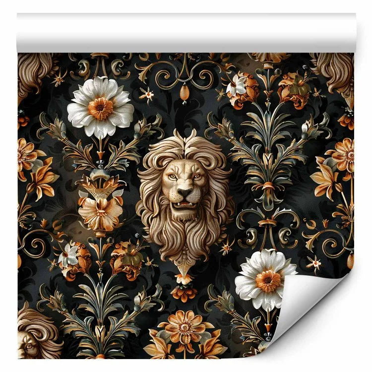 Royal Garden - Elegant Ornaments With Lions and Flowers